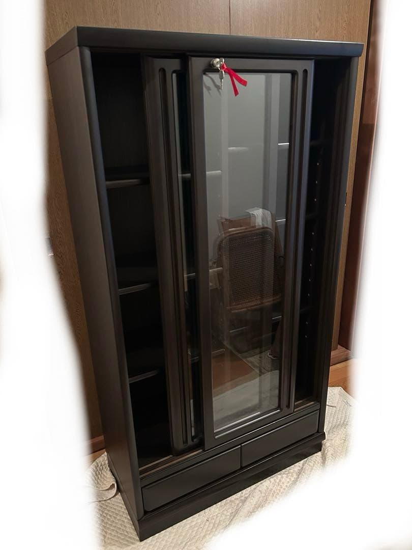 小島工芸　書棚引き戸ガラス