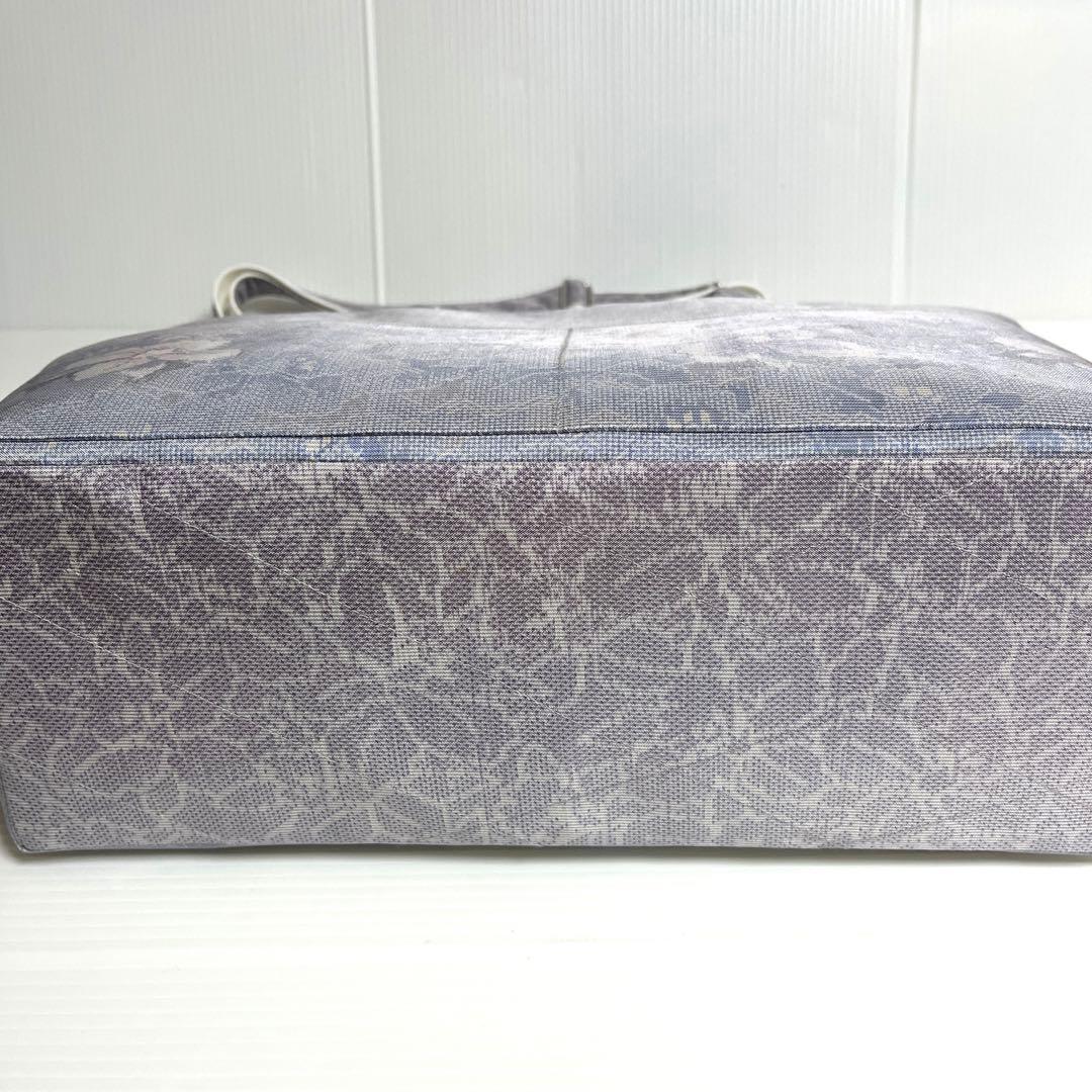 【まっきーです オーダー品】白大島紬リメイク2ウェイ大トートバッグ