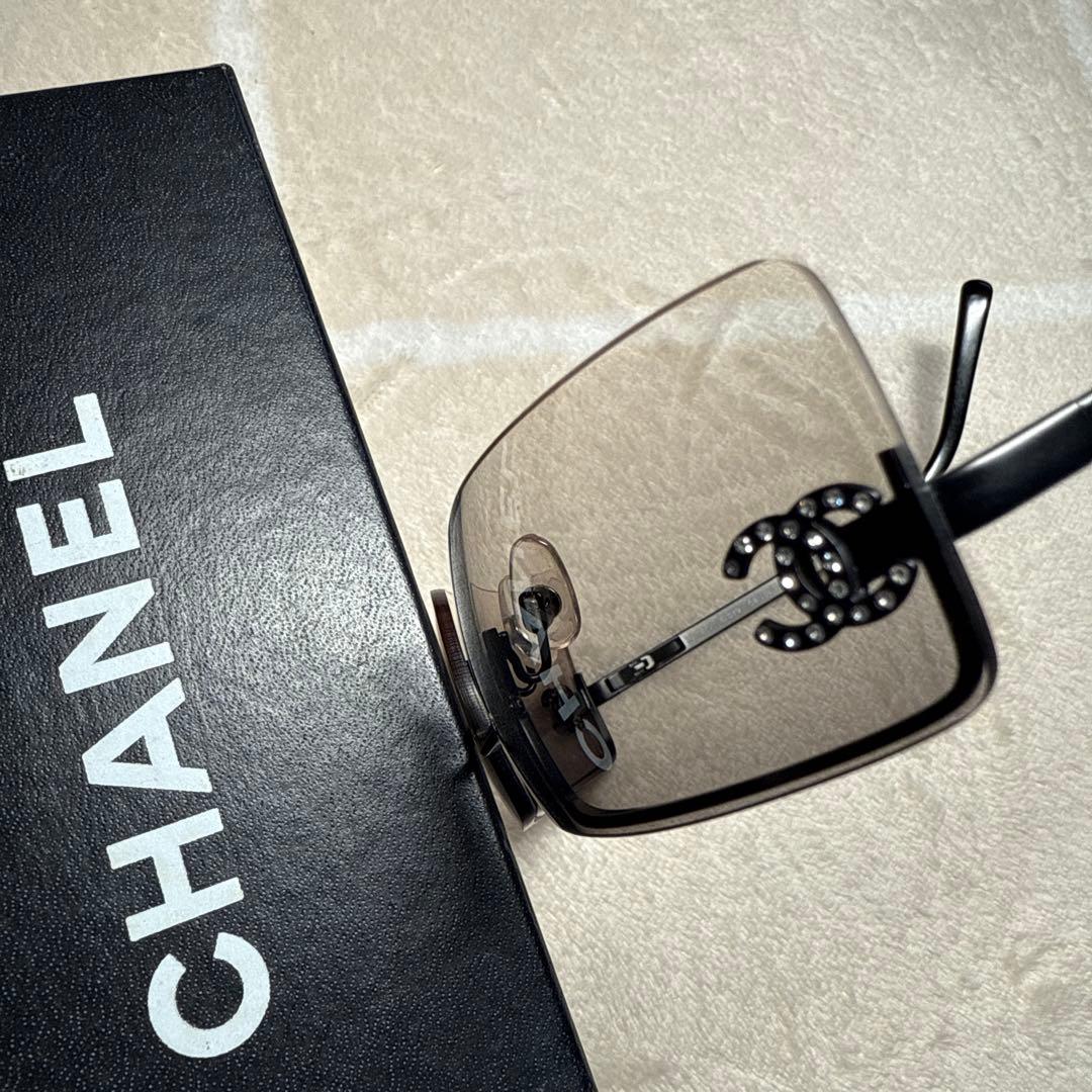 CHANEL サングラス 4104-B リムレス ココマーク グラデーション