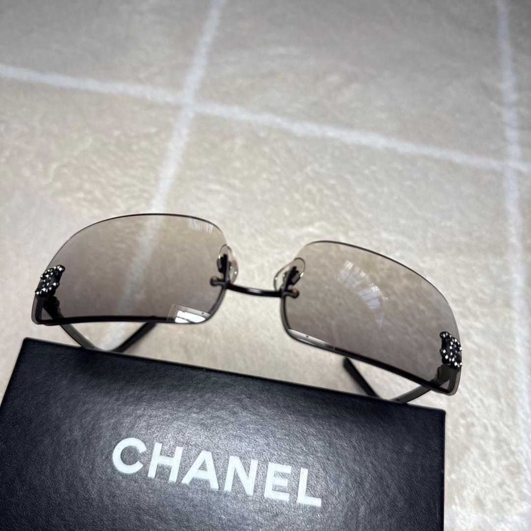CHANEL サングラス 4104-B リムレス ココマーク グラデーション