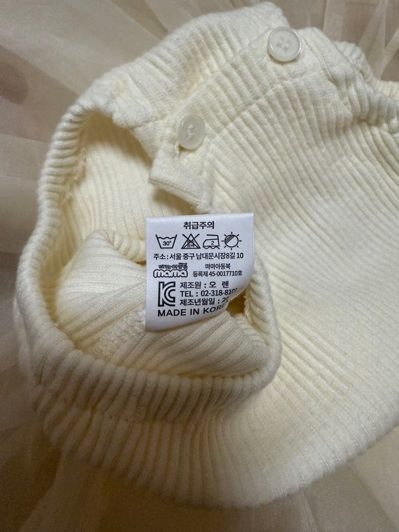 OREN オレン ベルーカ 韓国ベビー服 フリルロンパース ヘアーバンド