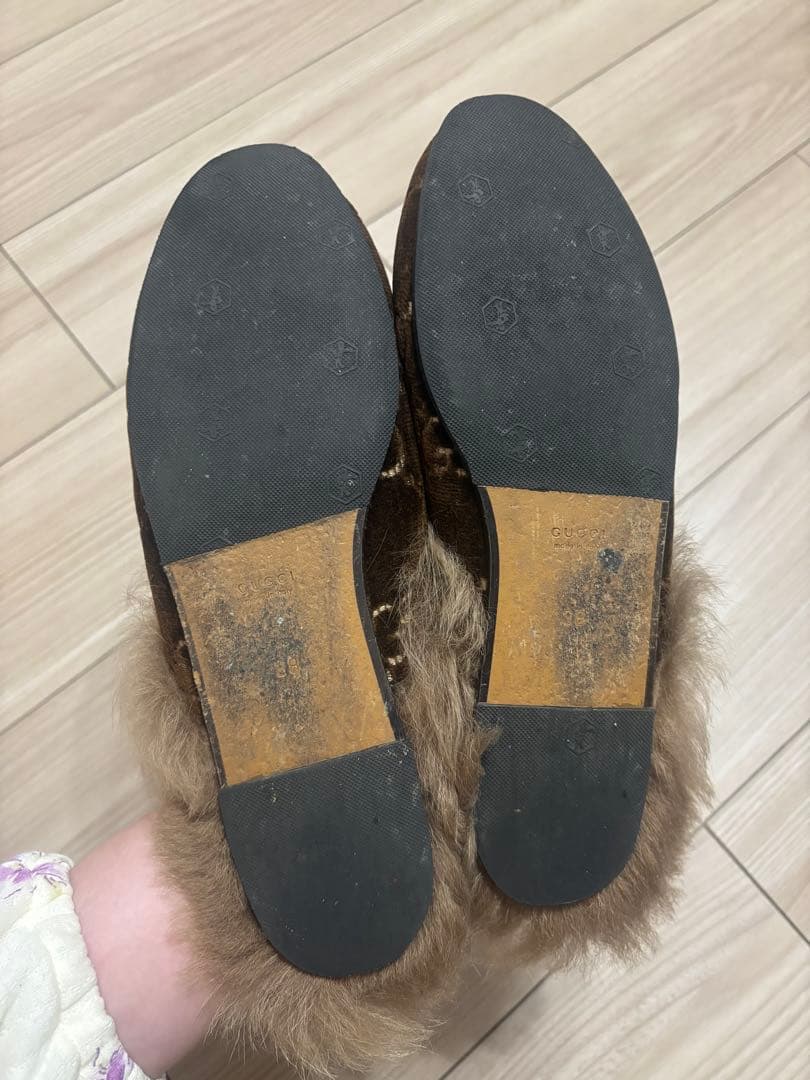 GUCCI グッチ プリンスタウン ミュール GG ホースビット 38 25cm