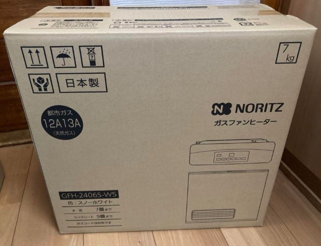 【都市ガス用】ノーリツガスファンヒーターGFH-2406S-W5