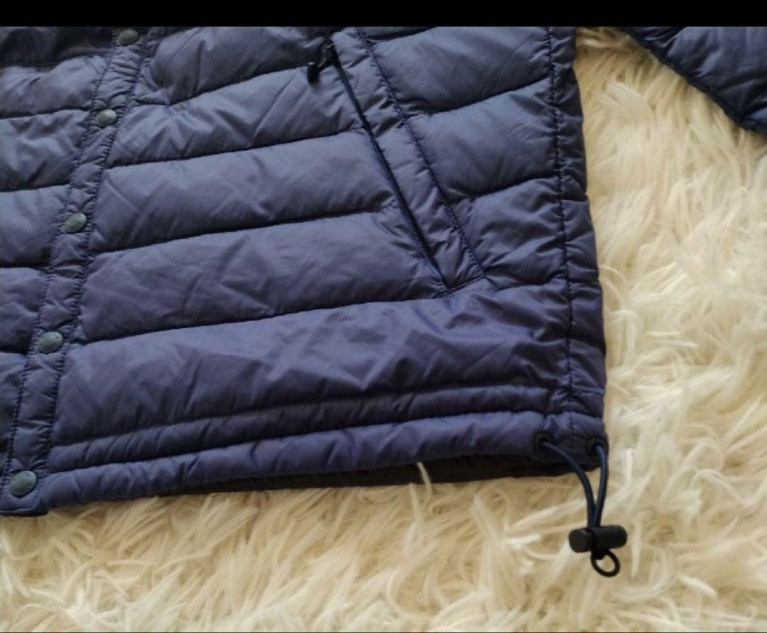 ダントン【DANTON】　インナーダウン　ノーカラー　ブルー34