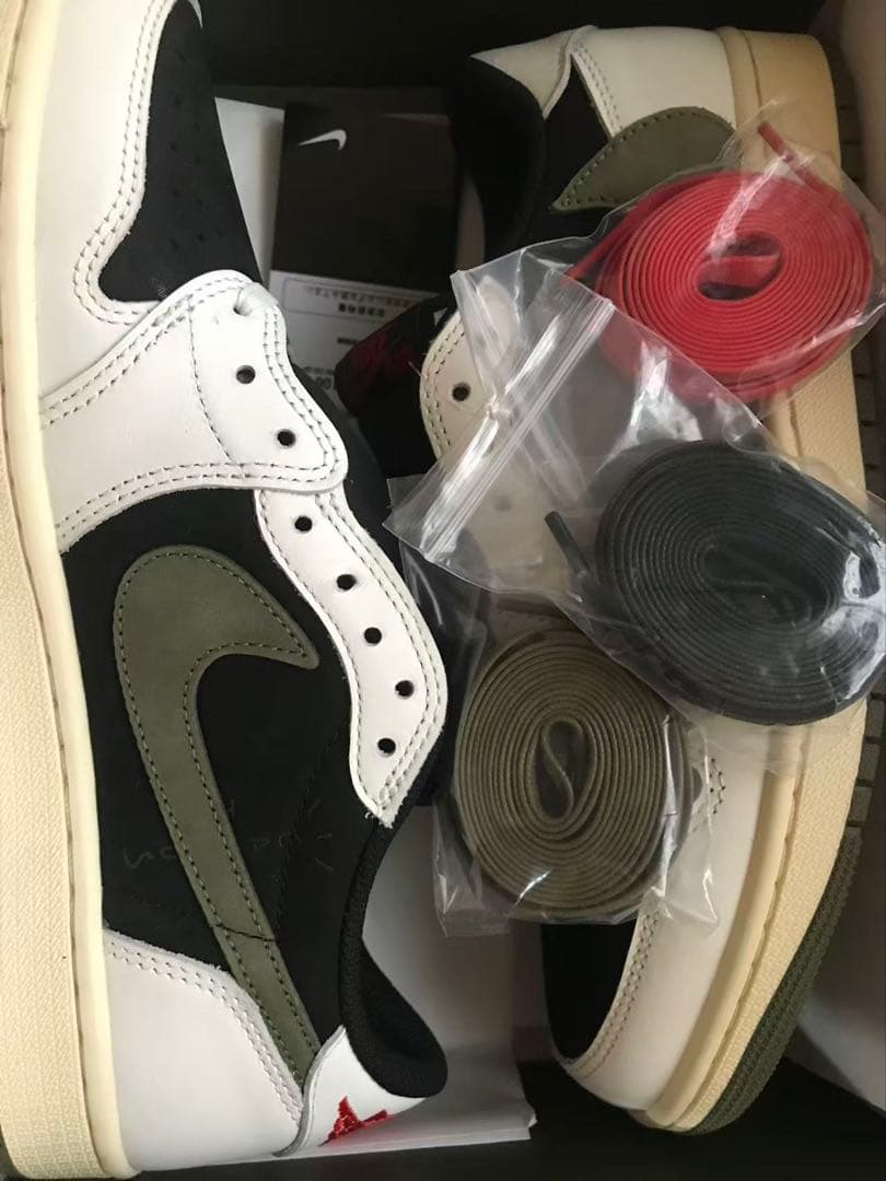 Air Jordan 1 Low \"Medium Olive\" トラビス