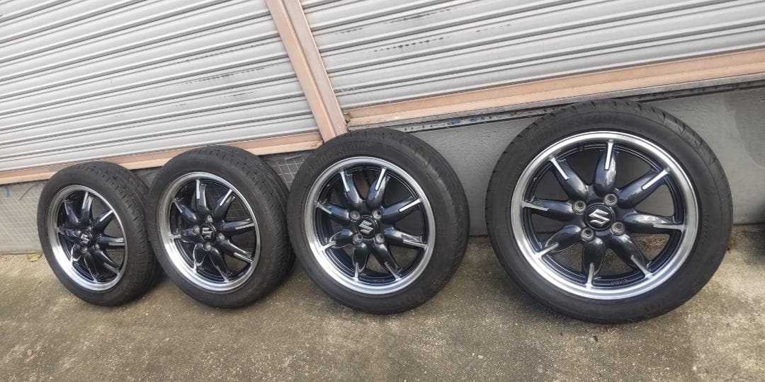 p*l様 ポテンザRE04アドレナリンとアルトターボＲＳ純正ＥＮＫＥＩ製ホイール