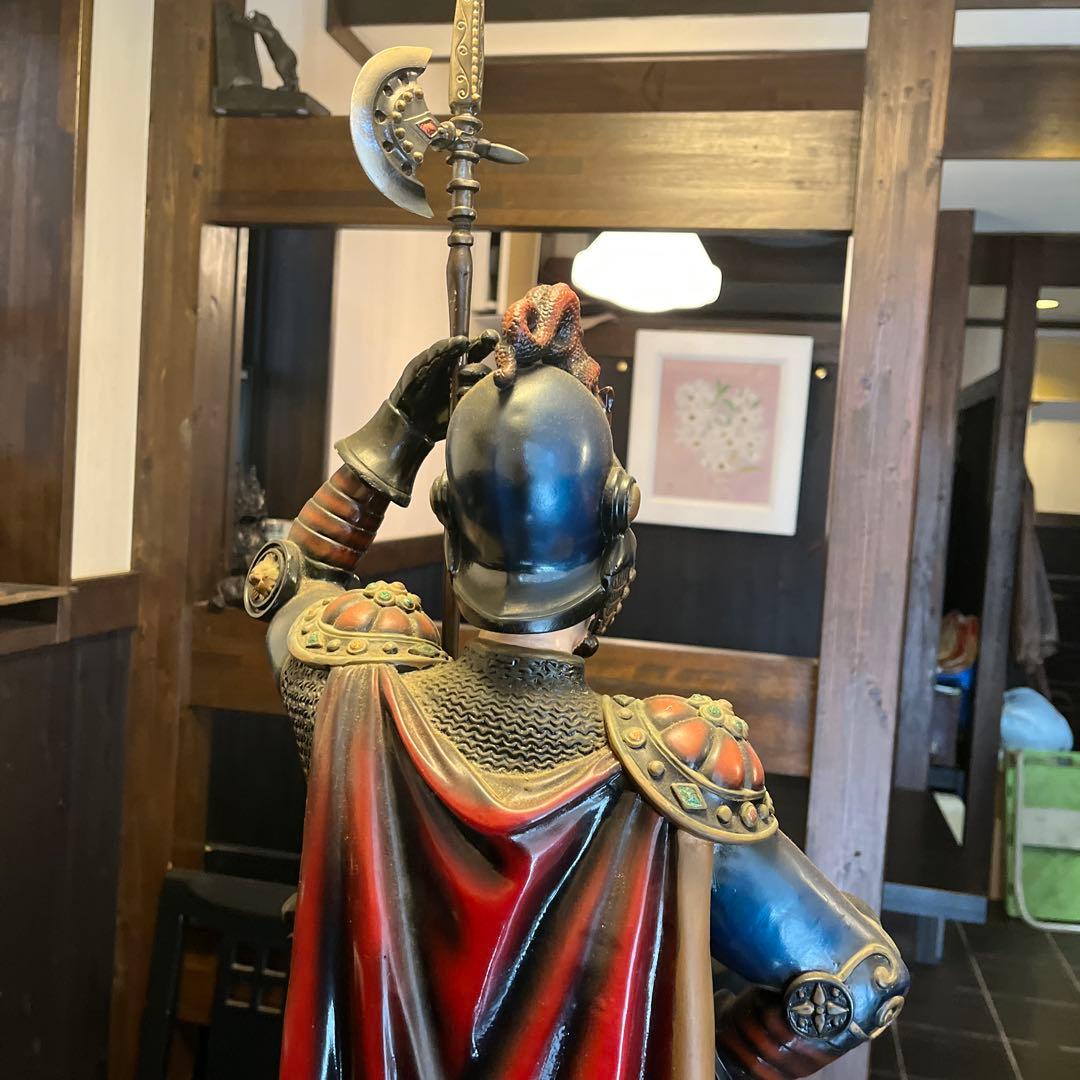 超特大騎士　アンティーク　置物