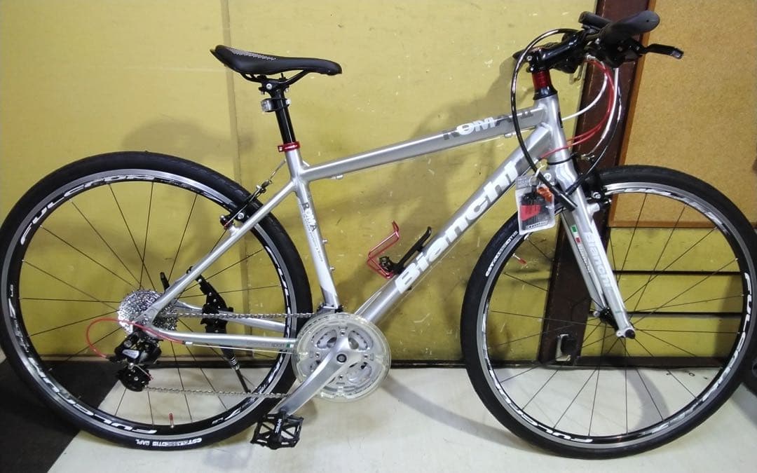 福岡市引取限定/Bianch ROMAⅡ 165cm～24段変速 前後タイヤ新品