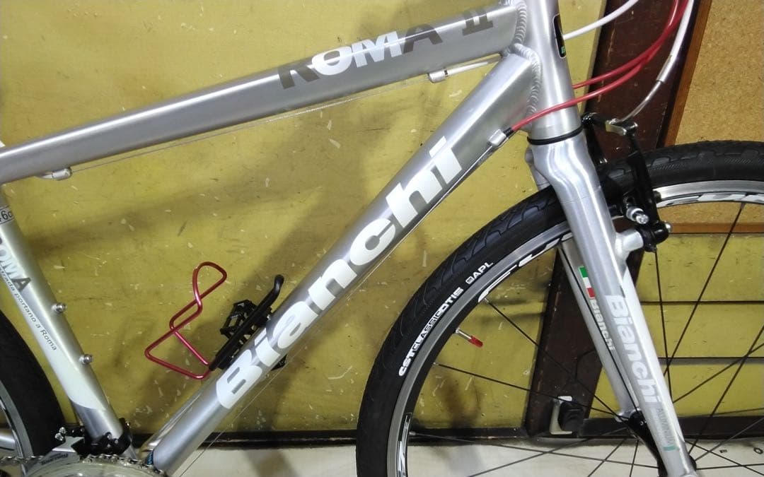 福岡市引取限定/Bianch ROMAⅡ 165cm～24段変速 前後タイヤ新品