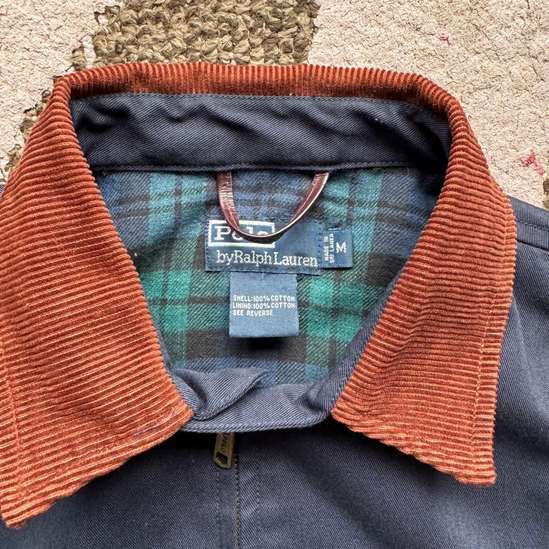 90's Ralph Lauren スイングトップ 襟コーズ ネイビー