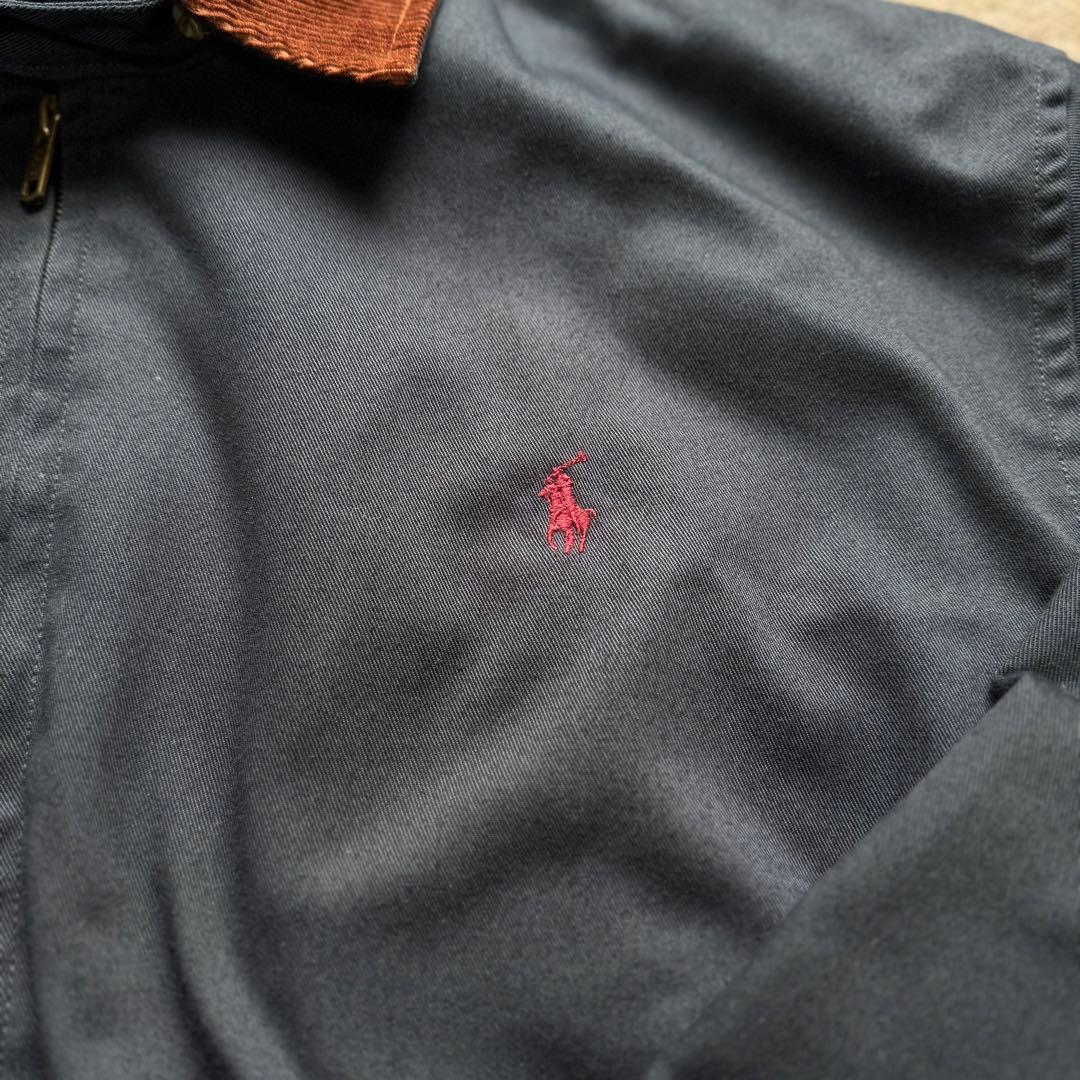 90's Ralph Lauren スイングトップ 襟コーズ ネイビー