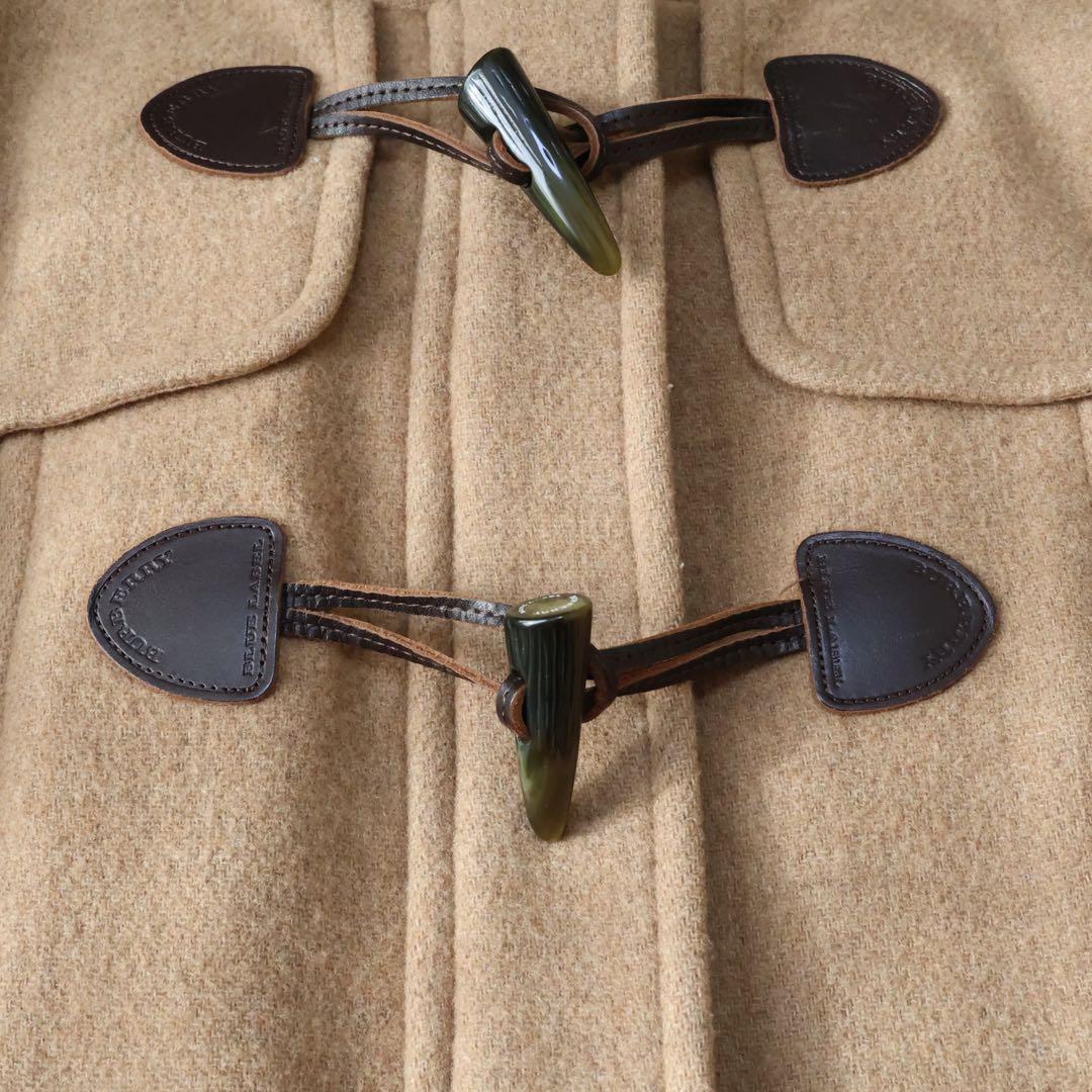 バーバリーブルーレーベル　ダッフルコート　ブラウンベージュ　ノバチェック