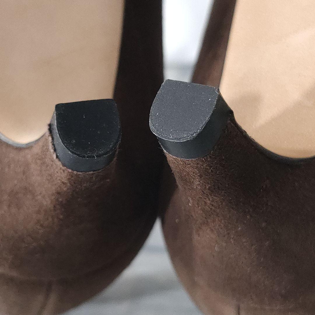 未使用品✨セルジオロッシ　sr1　スウェードパンプス　ブラウン×ゴールド　36