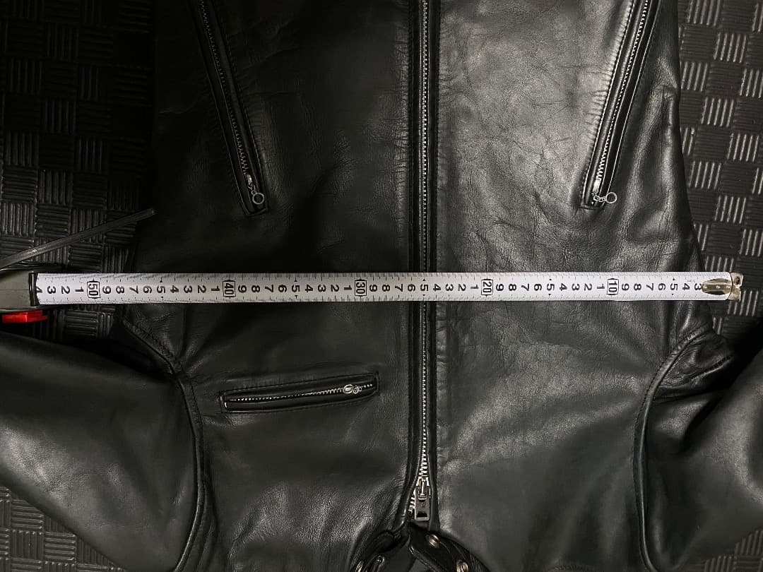 黒　牛革　レザーシングルライダースジャケット(韓国製)