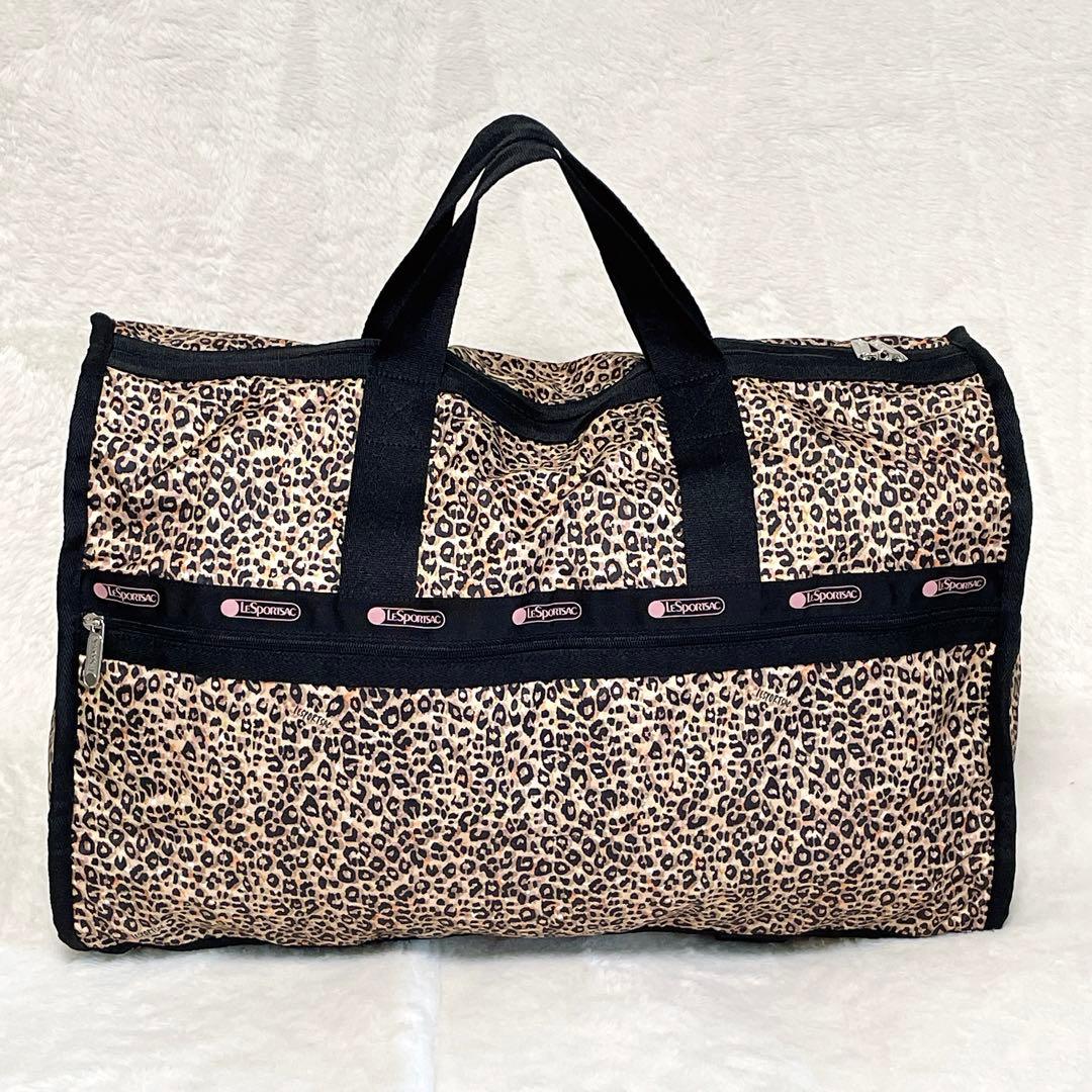 激レア♪ レスポートサック Ｘガール ボストンバッグ レオパード ラージ ポーチ