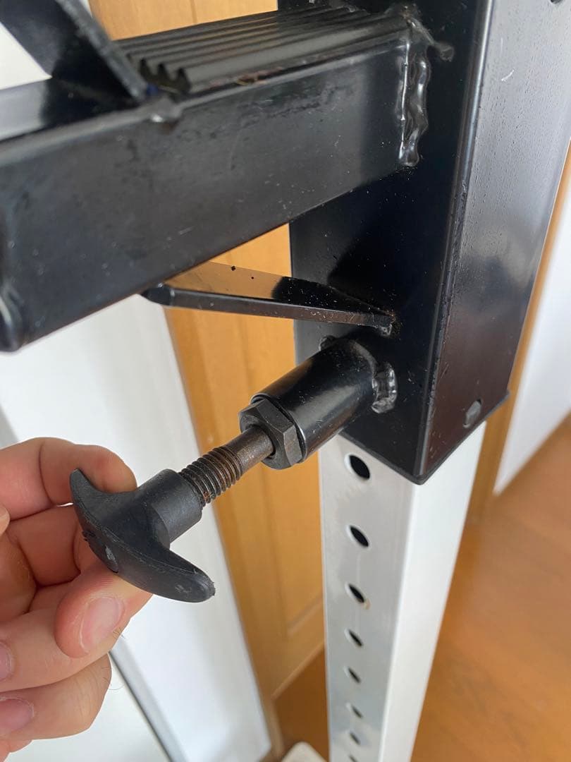 【斜め】パワーラック 高さ調整可能 プルダウンケーブル付き【引き取り限定】