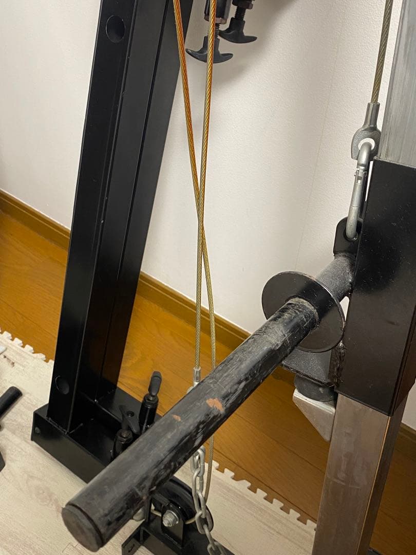 【斜め】パワーラック 高さ調整可能 プルダウンケーブル付き【引き取り限定】