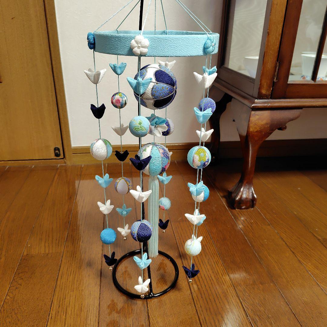 ちりめん細工　クリスマスの下げ飾りと 夏の下げ飾り　　おーさかーな