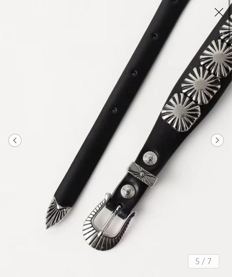 ＜TOGA TOO＞CONCHO LETH ベルト