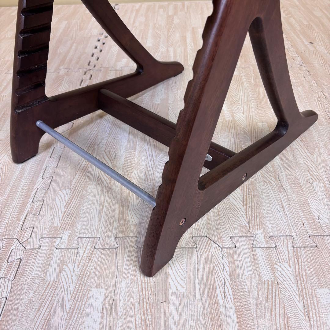 除菌清掃済☆綺麗☆　大和屋　すくすくチェアスリムプラス　ガード付　ダークブラウン