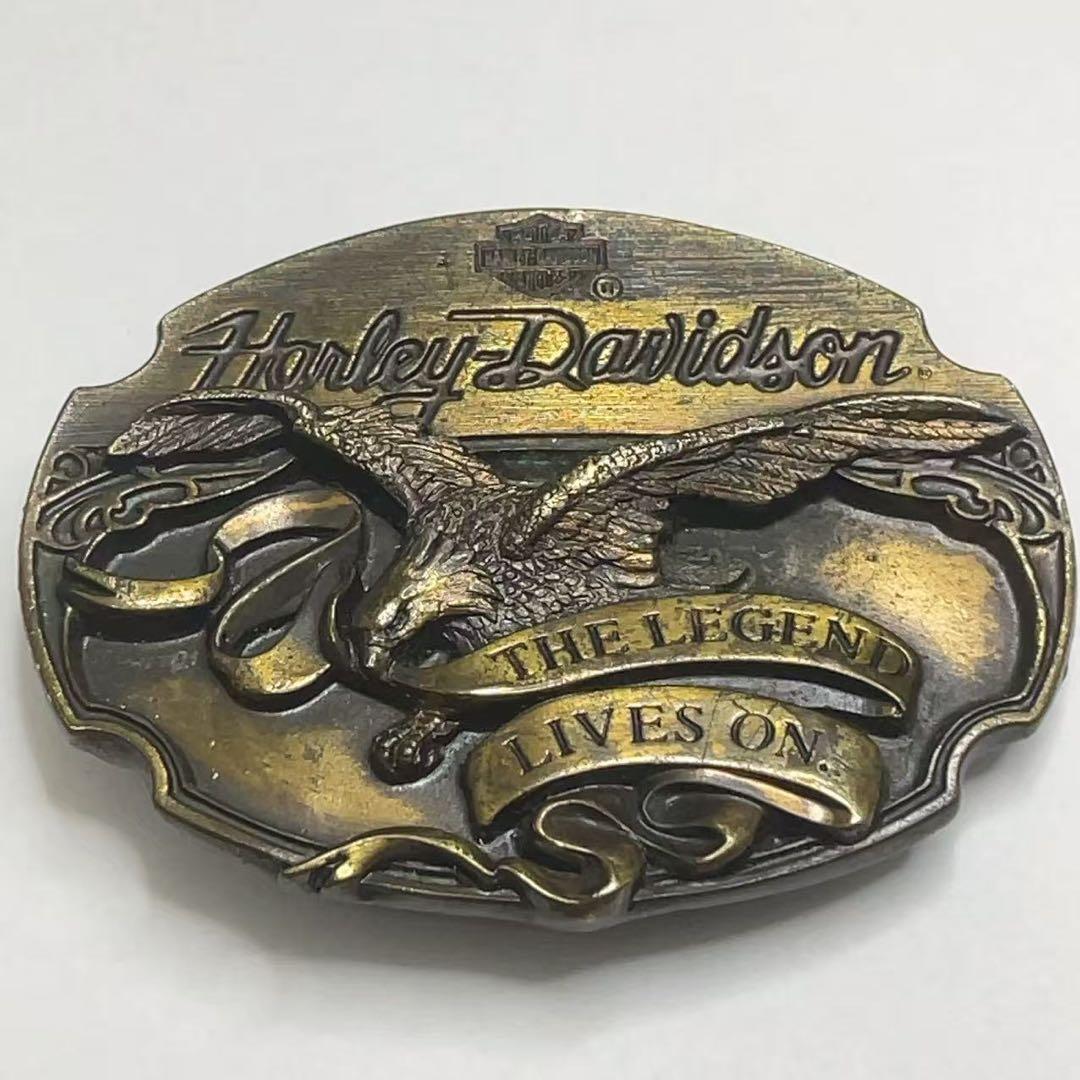 希少 Harley-Davidson ハーレーダビットソン バックル ゴールド