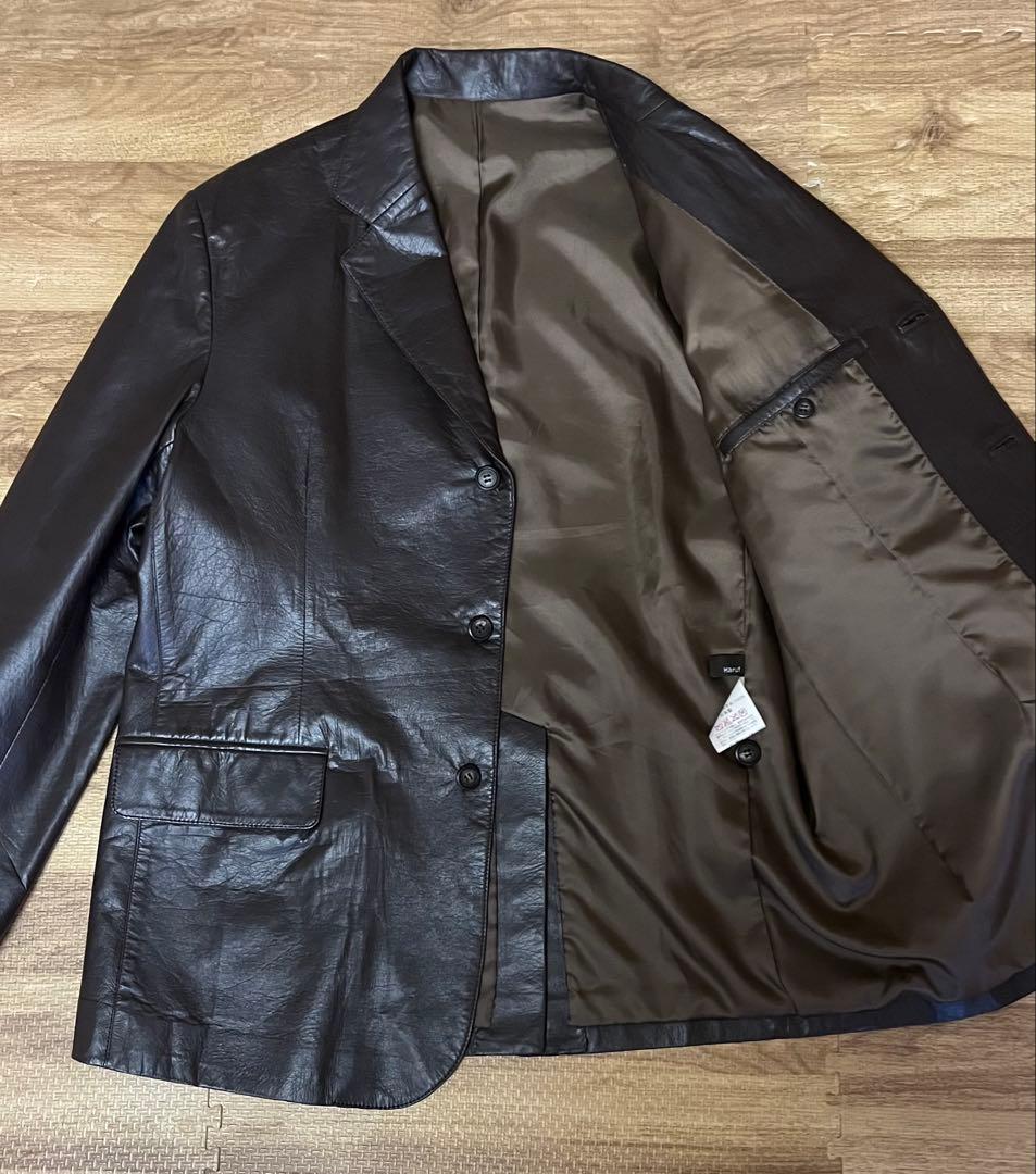 【Haruf】ハルフ　ディアスキンテーラードジャケット