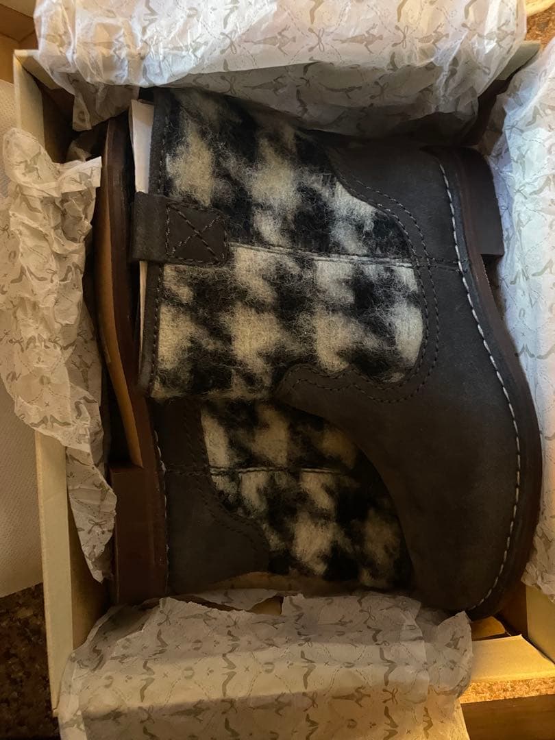 グレースエード 切り替えショートブーツ　サイズ5.5 日本24.5 cm