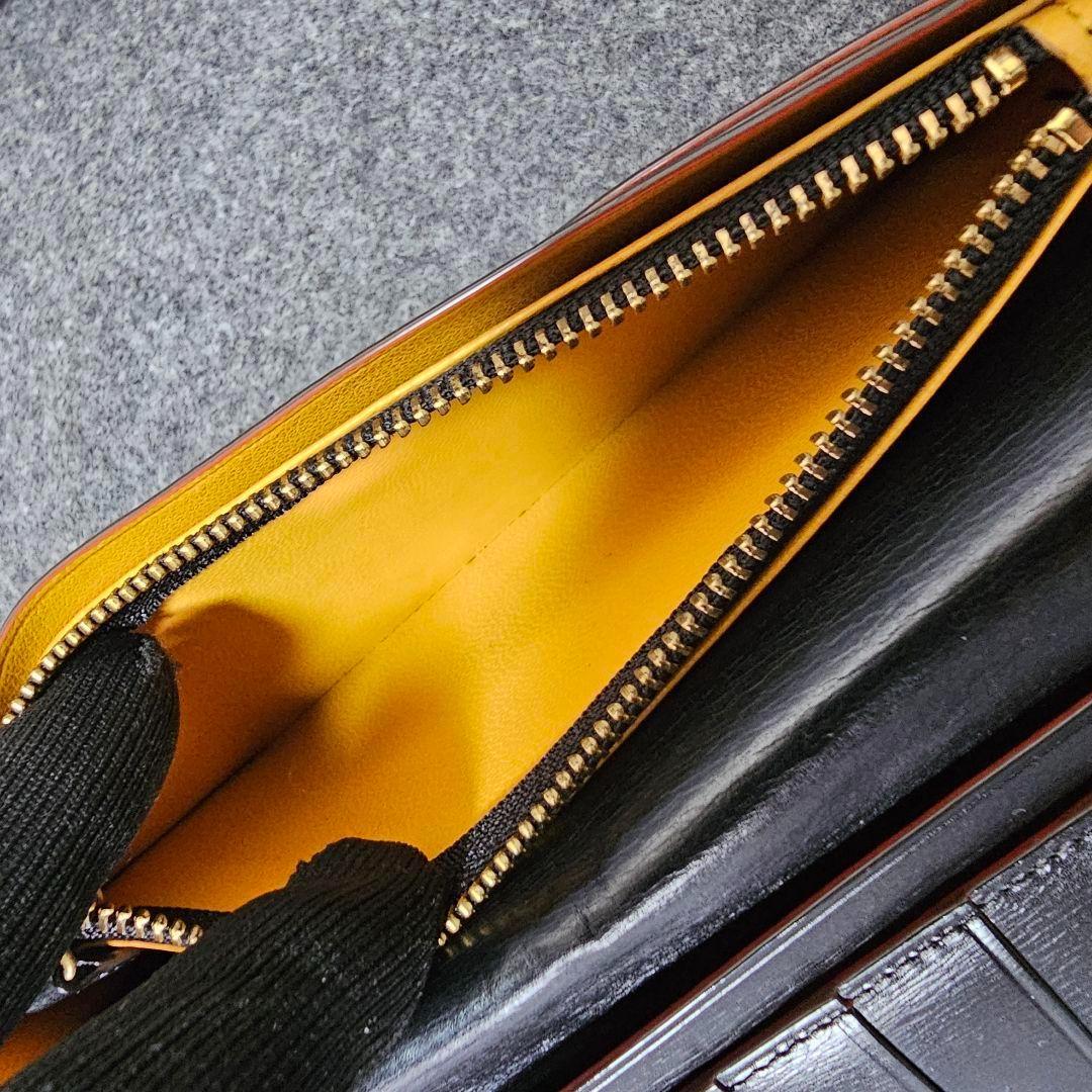 【GANZO】人気コードバン 長財布 ブラック ギャランティ付き