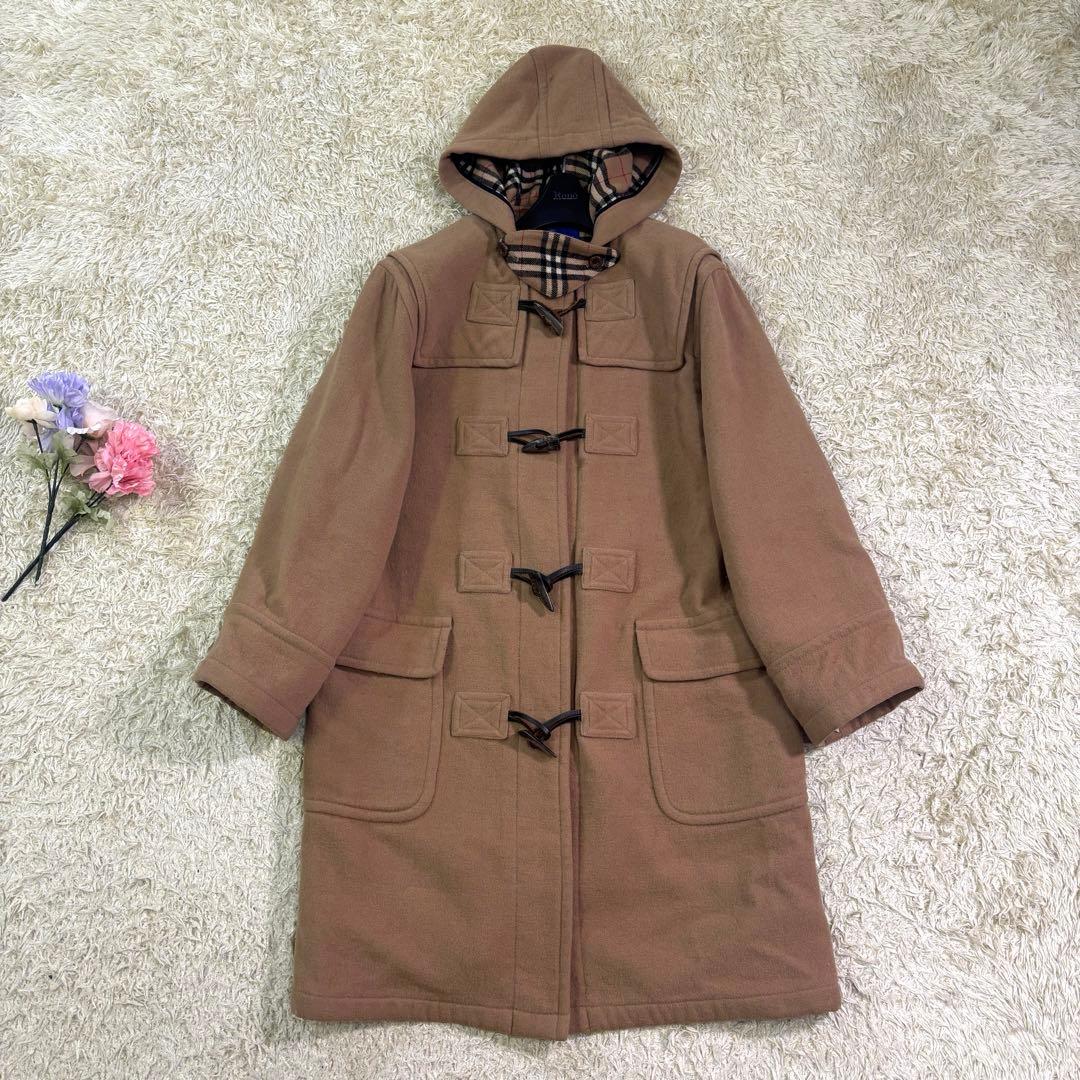 バーバリーズ　ビンテージ　ノバチェック　ウール　ダッフルコート　38