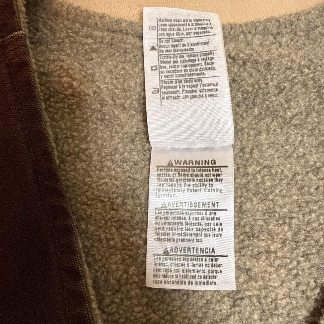 carhartt カーハート V26 ダックボアベスト ダークブラウン DKB