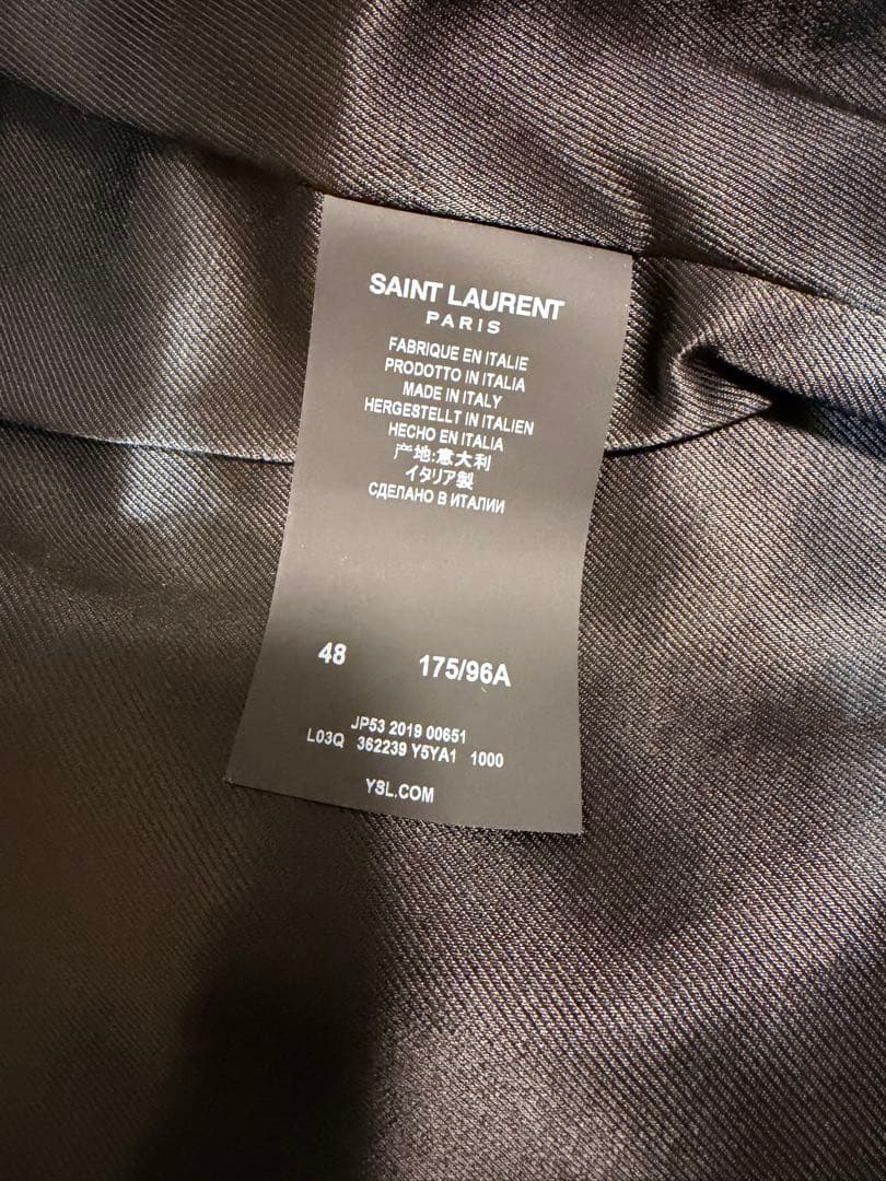 SAINT LAURENT PARIS キース レザージャケット 48