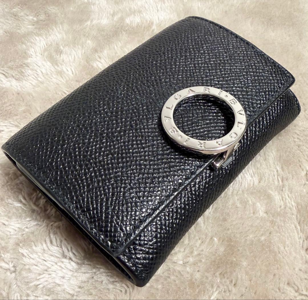 ✨美品✨ ブルガリ BVLGARI レザー ケース メンズ 小銭入れ 黒