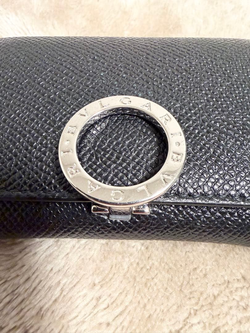 ✨美品✨ ブルガリ BVLGARI レザー ケース メンズ 小銭入れ 黒
