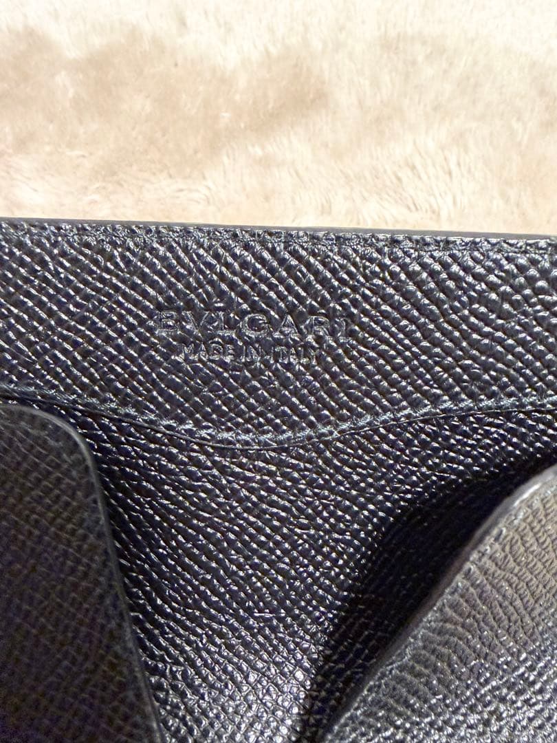 ✨美品✨ ブルガリ BVLGARI レザー ケース メンズ 小銭入れ 黒