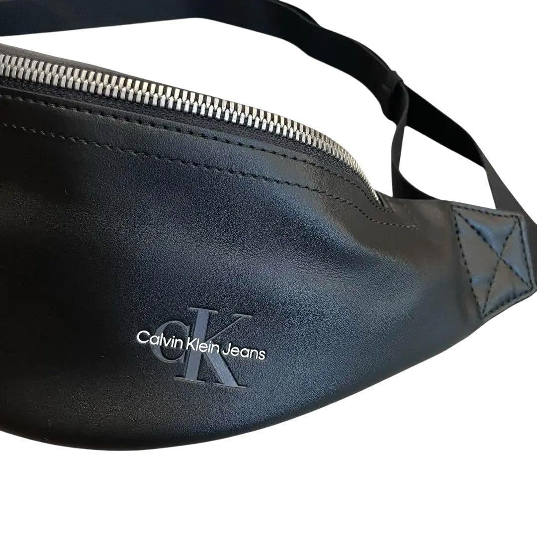 カルバンクライン【新品】ウエストバック　ボディーバック　CKロゴ　ブラック