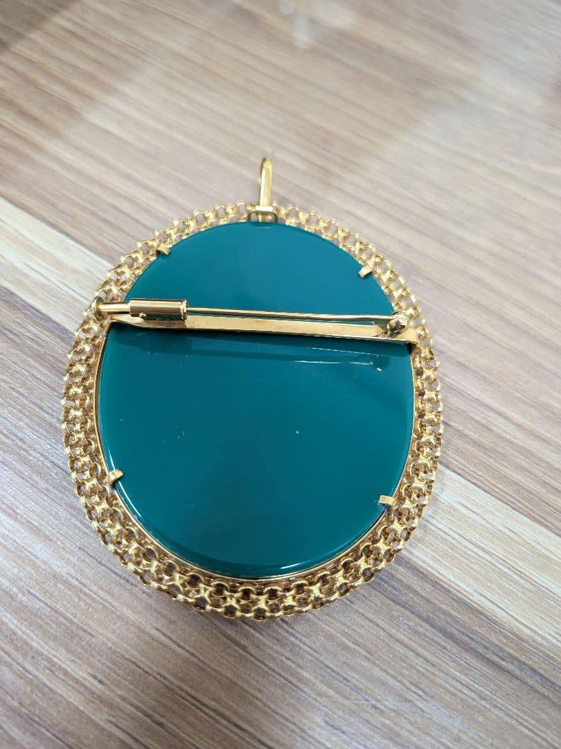 カメオブローチ2wayタイプ K18刻印入 (総重量20.5g)