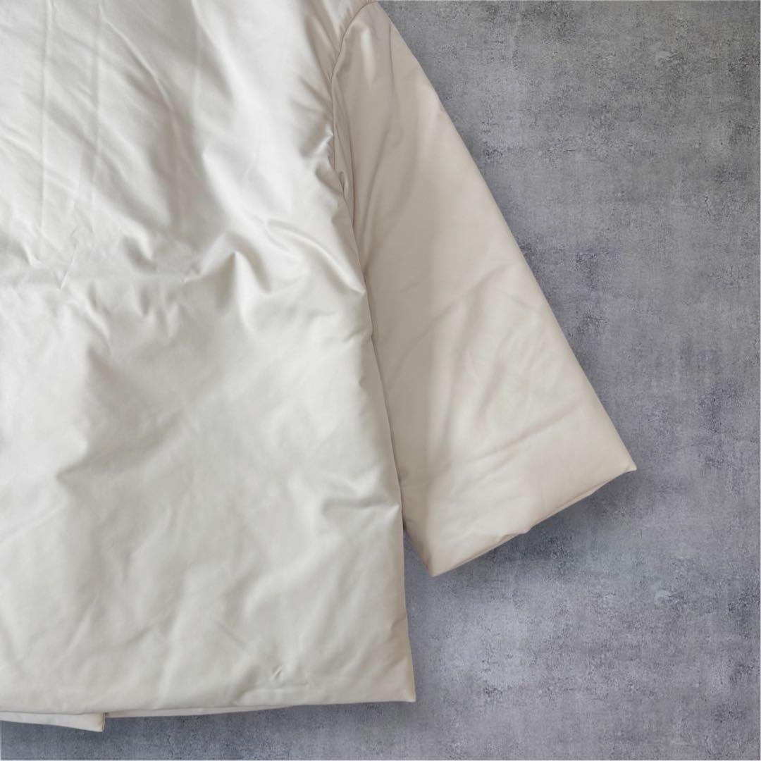 UNITED ARROWS PADDING ショートコート W † ホワイト白