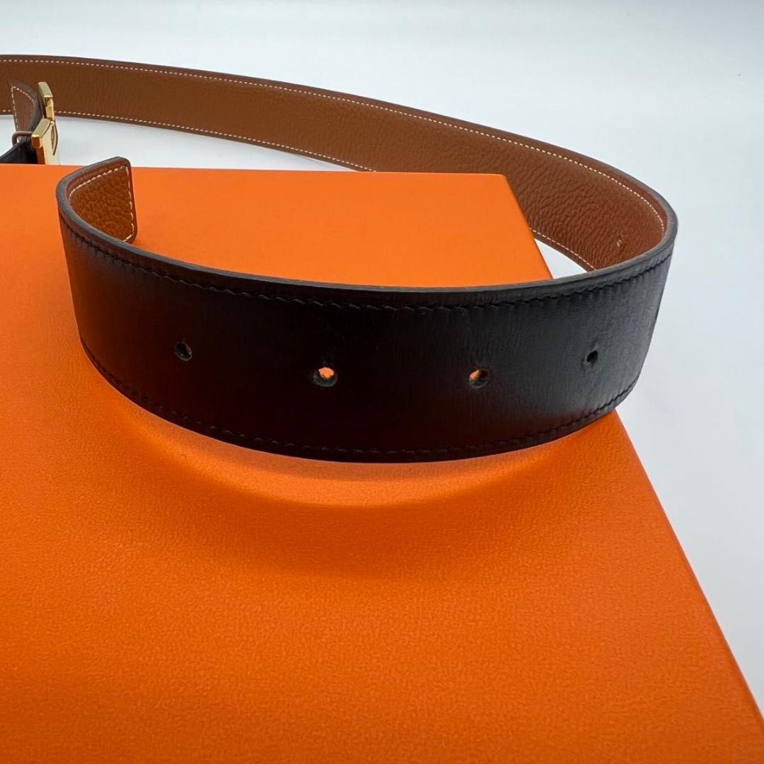 エルメス コンスタンス　Hベルト　ベルト ブラック　ブラウン　ゴールド レザー