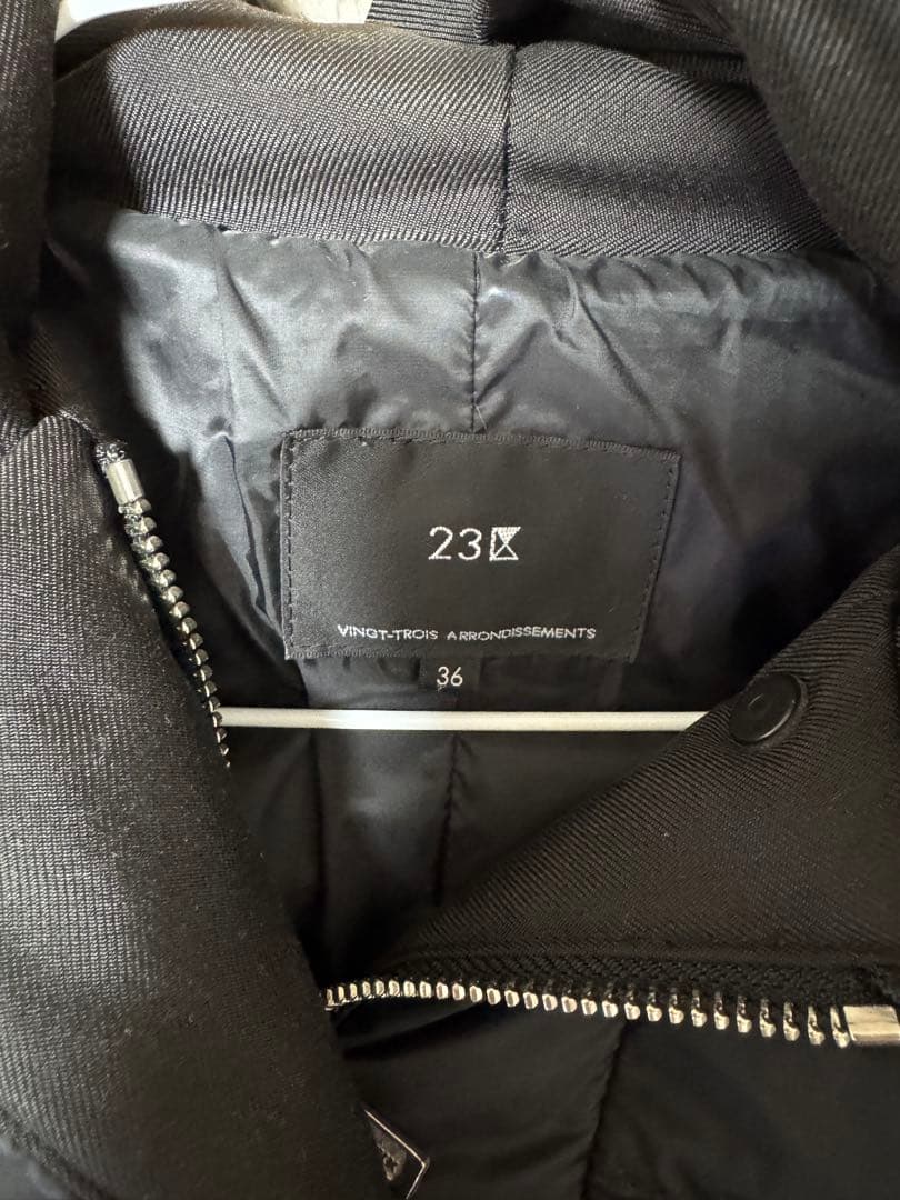 23区 ブラックダウンジャケット 36サイズ