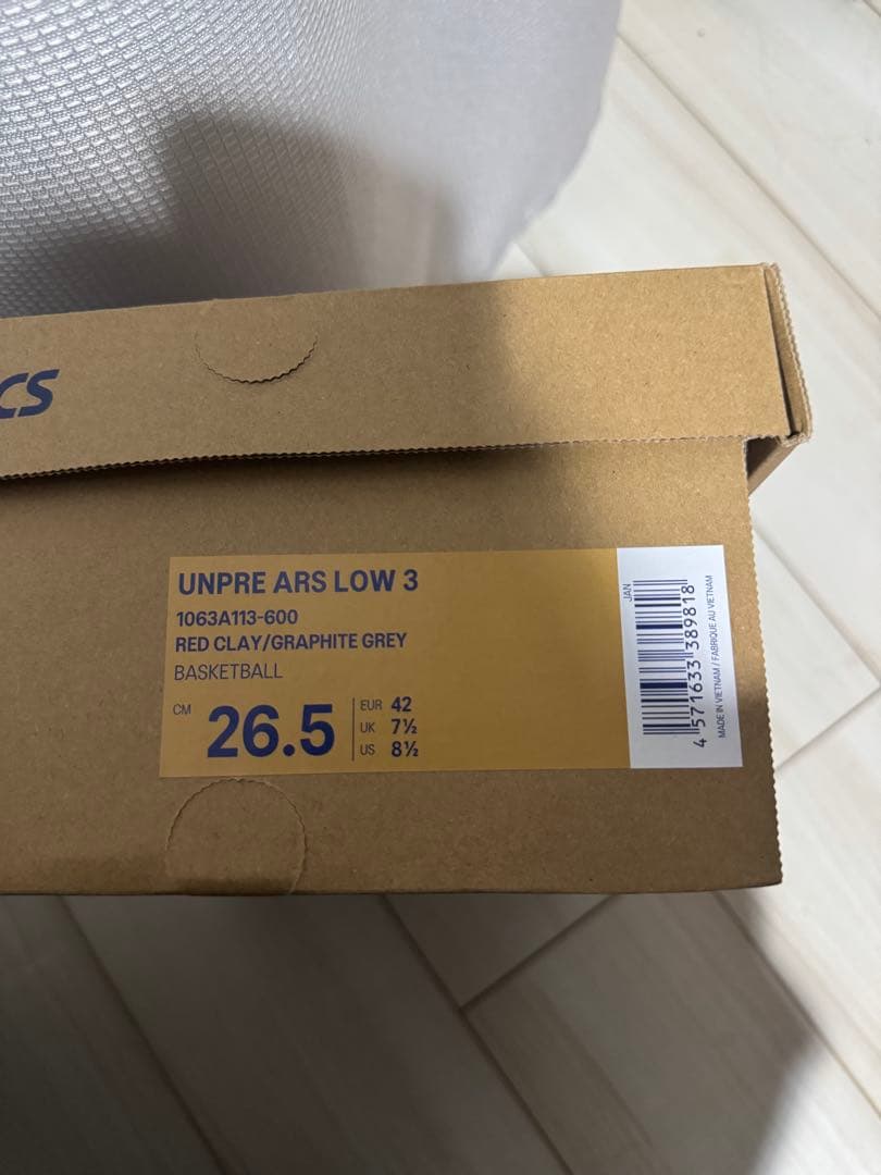 シューズ(男性用) ASICS UNPRE ARS LOW 3 26.5cm