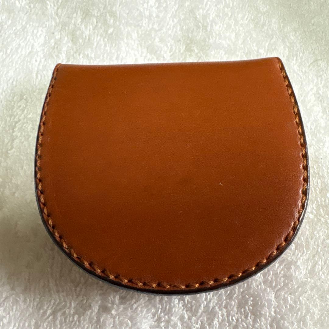 【新品未使用品】土屋鞄　馬蹄型ケース　ブラウンレザー