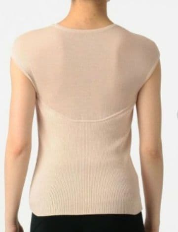 クーちゃん　新品　チャコット　トップス　ショートスリーブリブ編みトップ