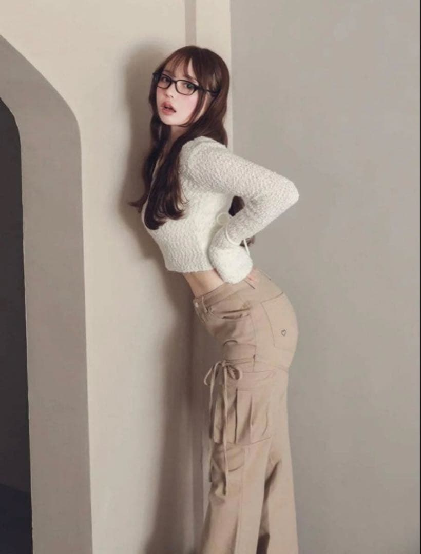 andmary Lily ribbon tops リボン　リリー　white