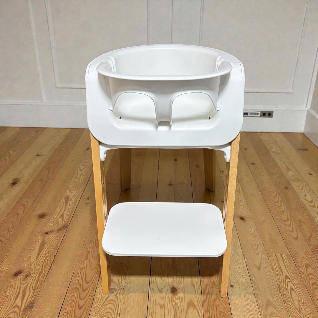 【極美品】STOKKE ステップス ベビーセット 人気 ホワイト ナチュラル