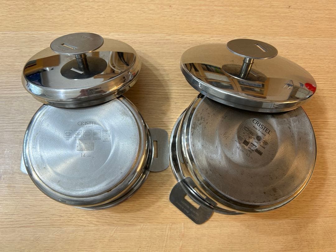 クリステル　CRISTEL 16cm14cm鍋２点セット