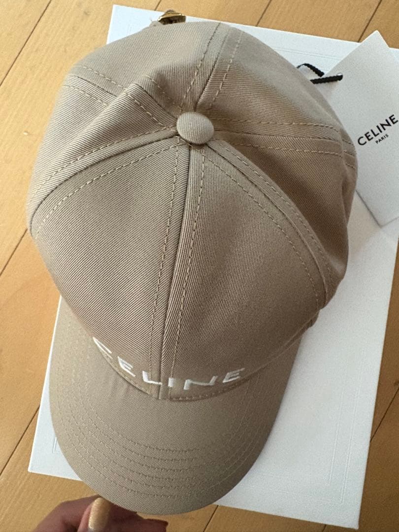 希少⭐︎CELINE ベースボールキャップ　ベージュ