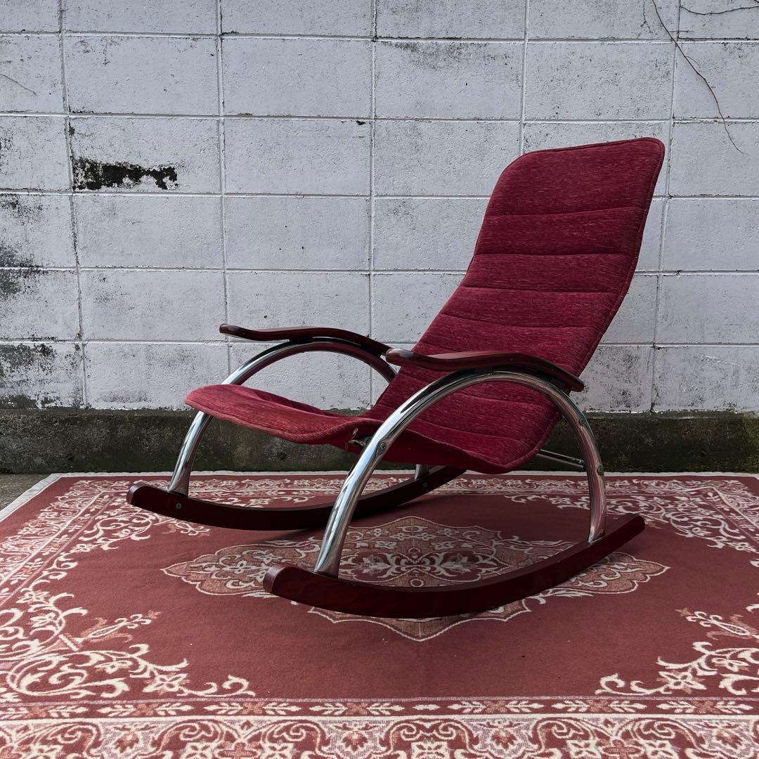 古家具ビンテージ品◾️ミッドセンチュリー ロッキングチェア レトロ 昭和