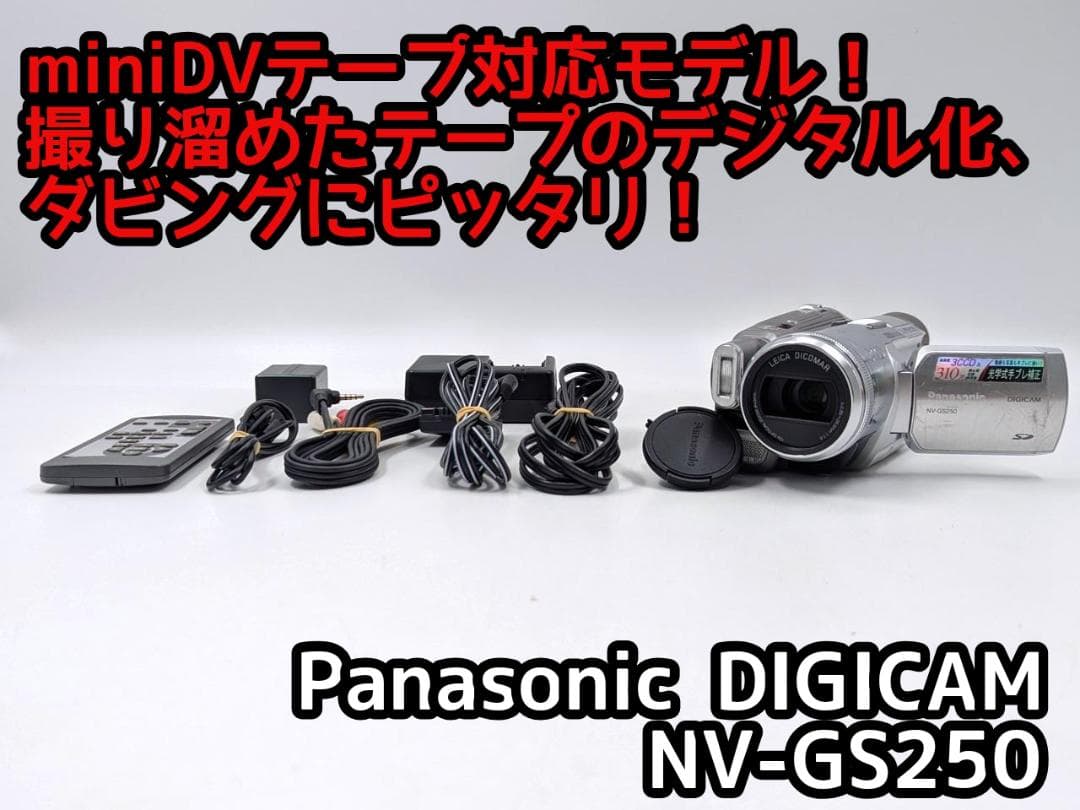 miniDVのダビングに Panasonic ビデオカメラ NV-GS250 3