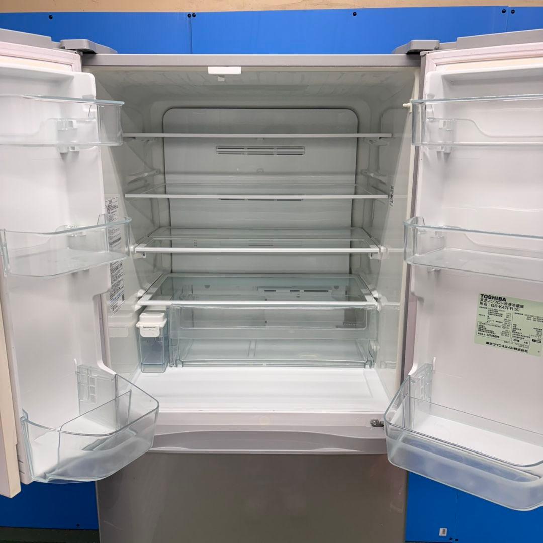642 ファミリー向け　大型冷蔵庫　6ドア　観音開き　フレンチドア　400L強