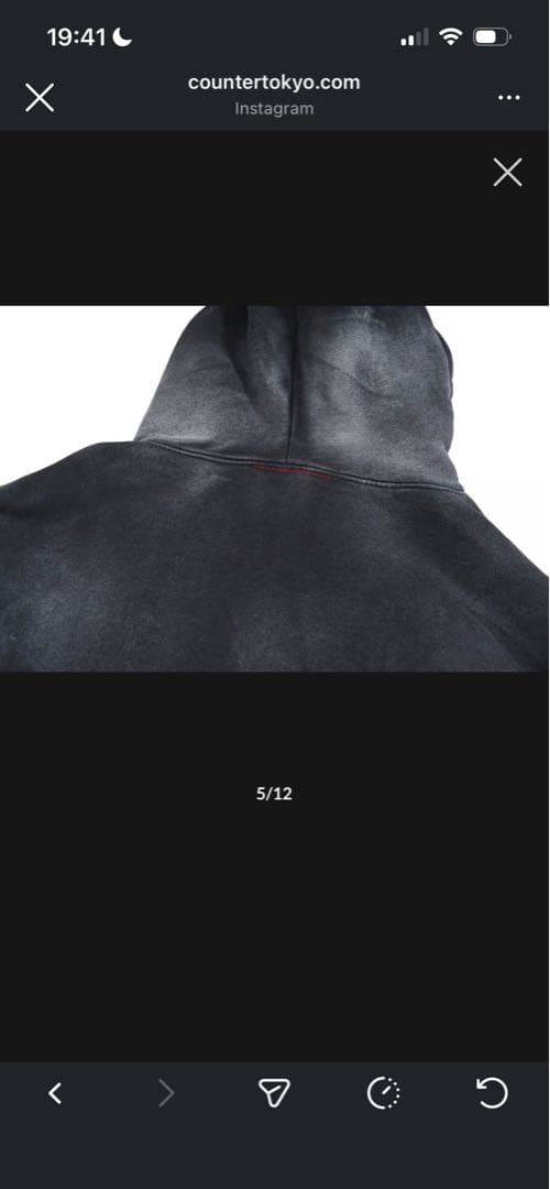 MoojiMooji アメリカ製 OVERSIZED ZIP-UP HOODIE